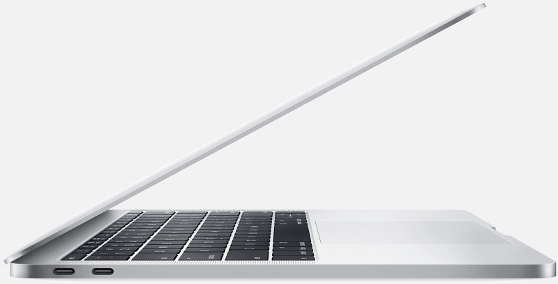 Macbook Pro 13" - Intel  i5 2,3GHz - 8GB Ram - SSD 128GB - 2017 - Silver - Nederlands toetsenbord