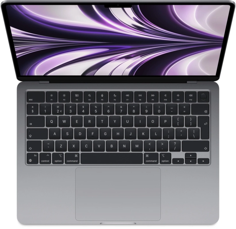 Macbook Air 13" - Apple M2 8-Core - Apple 8-Core GPU - 8GB Ram - SSD 256GB - 2022 - Space Gray - Nederlands toetsenbord